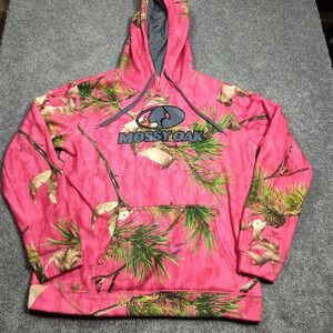 Mossy Oak Hoodie Girls M (8-10) Pink Camo Country Roots Pullover Youth Outdoors